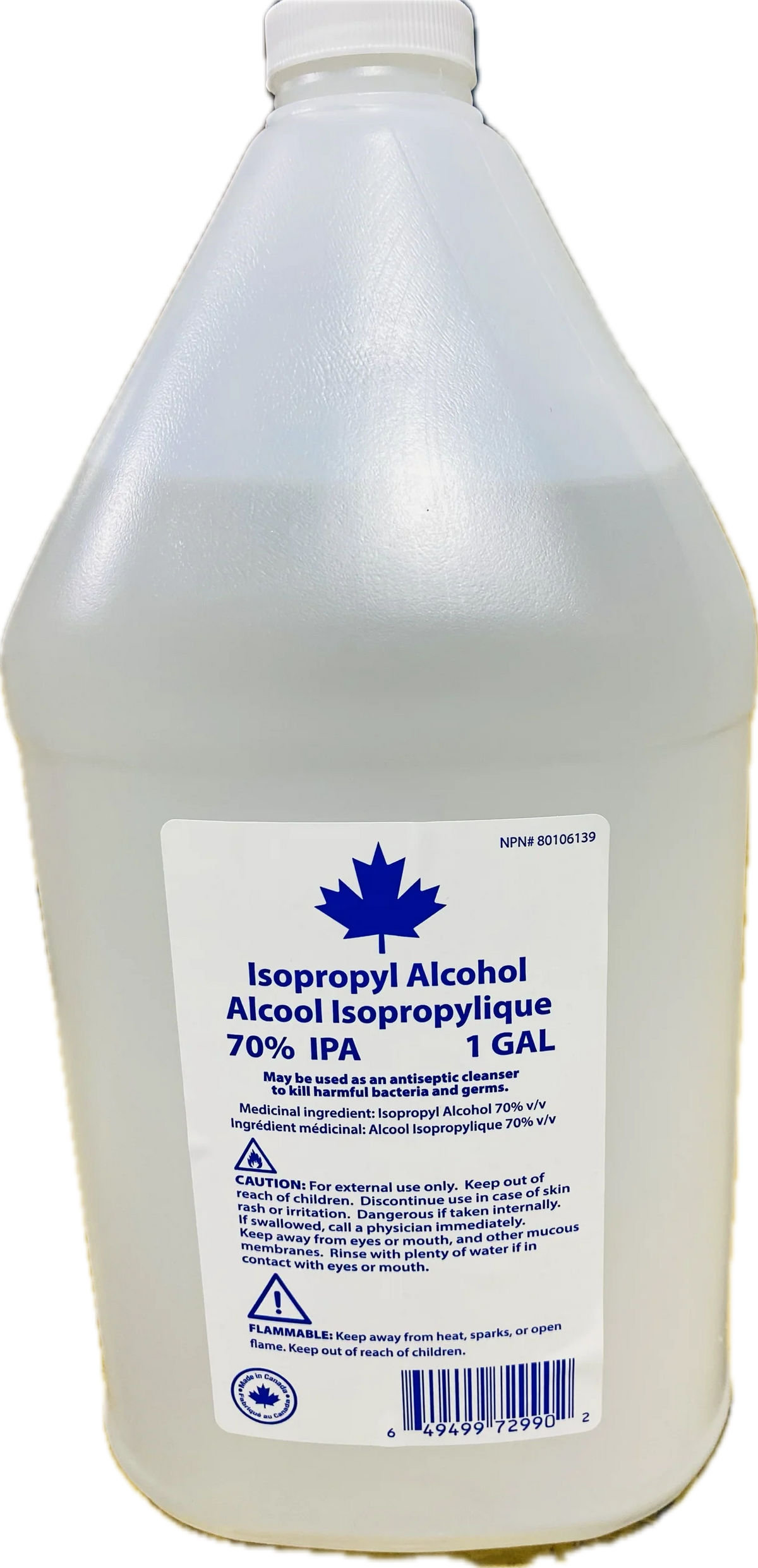 70% Isopropyl Alcohol IPA -1 Gallon