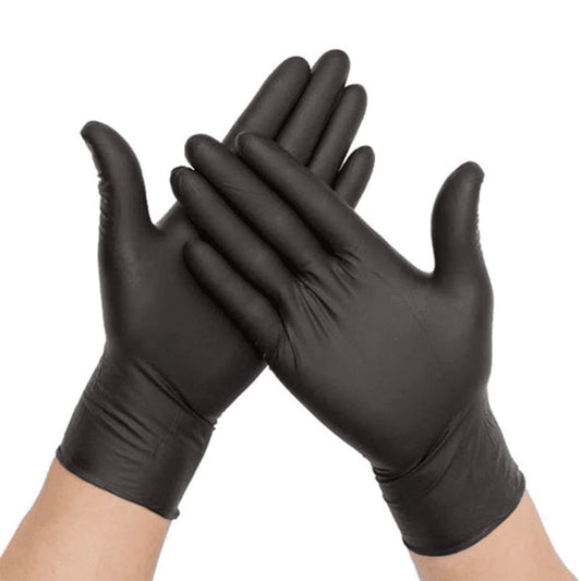 Black Nitrile Powder Free Gloves 8.0 Mil (Box of 100 Gloves)