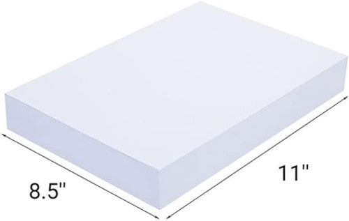 A4 White Copy Paper - 8.5" x 11" (Case of 10 X 500- 5000 Sheets)