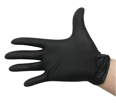 Nitrile Black Examination Gloves Touch Flex - Powder Free (S,M & L-Case of 1000 Gloves)