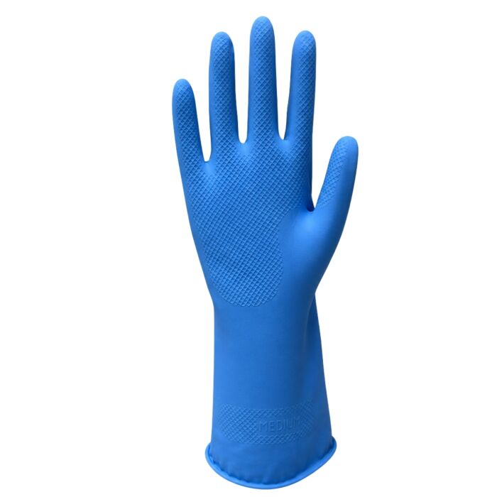 Latex Flock Lined 16 mil - Blue (12 Pairs/Bag)