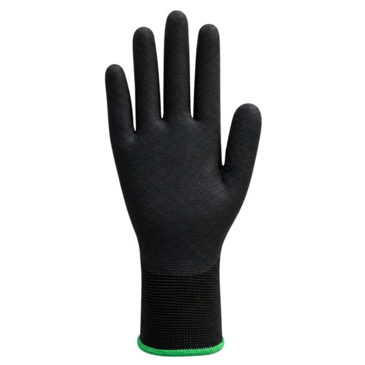 Fully Coated Black Nitrile Insulated Gloves- Double Liner Sandy Finish