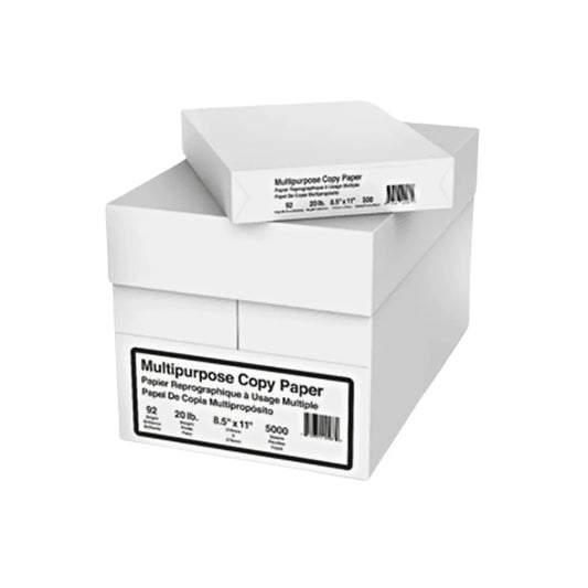 A4 White Copy Paper - 8.5" x 11" (Case of 10 X 500- 5000 Sheets)