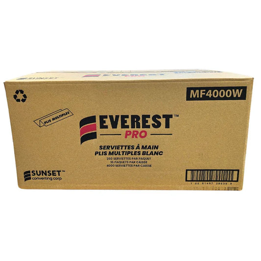 Everest Pro Multi Fold Towel- White