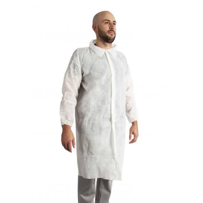 Polypropylene Labcoats- Case of 50 CS