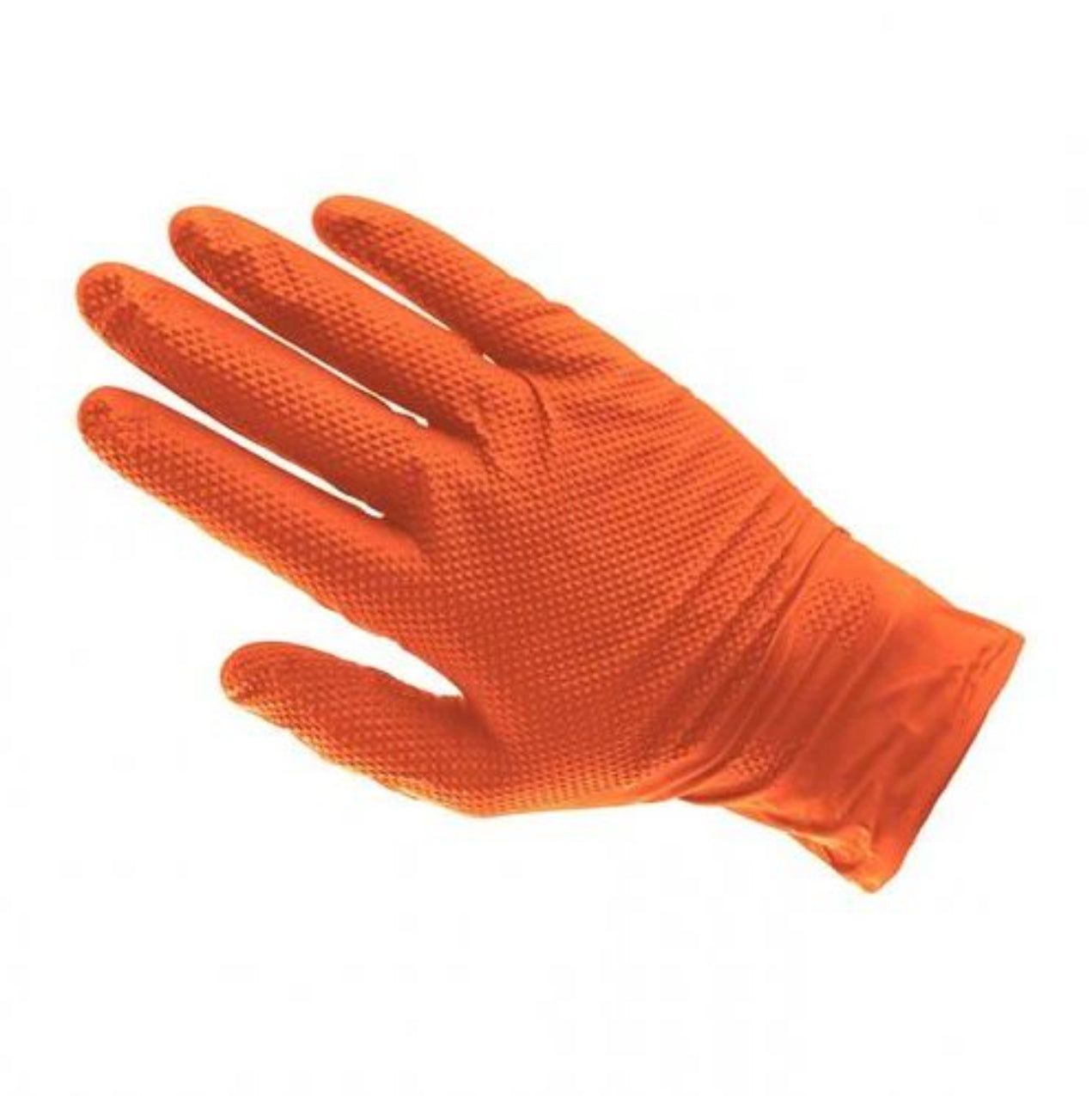 Orange Nitrile Powder Free Gloves 9 Mill