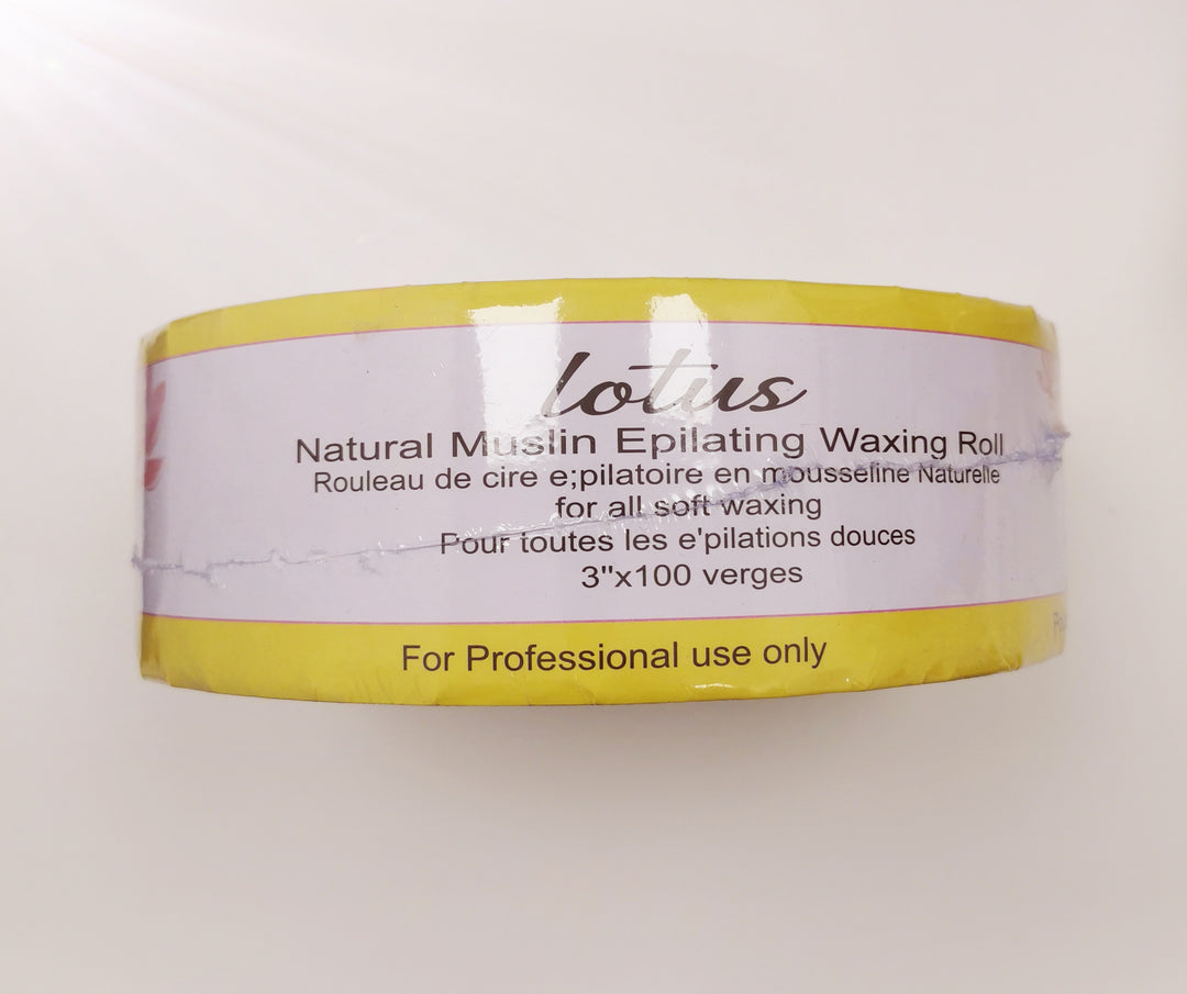 Lotus Waxing Muslin Roll Strips -3" x 100 YDS ( 12/case)