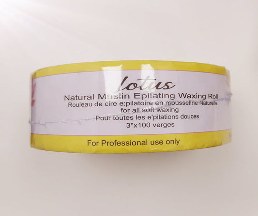 Lotus Waxing Muslin Roll Strips -3" x 100 YDS ( 12/case)