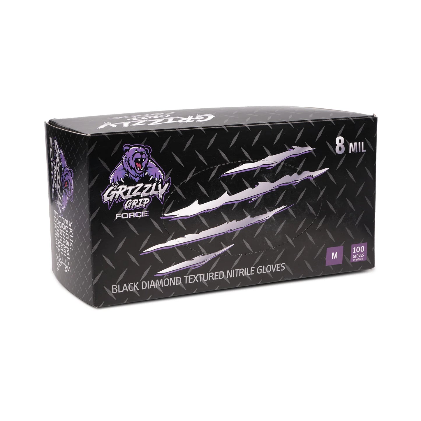 Black Nitrile Powder Free Gloves 8.0 Mil (Box of 100 Gloves)