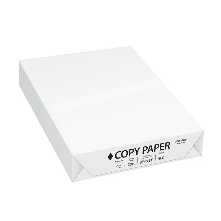 A4 White Copy Paper - 8.5" x 11" (Case of 10 X 500- 5000 Sheets)