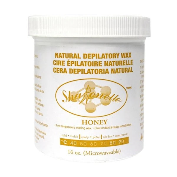 Sharonelle Microwaveable Natural Depilatory Wax -16oz (24 Tubs/Case)
