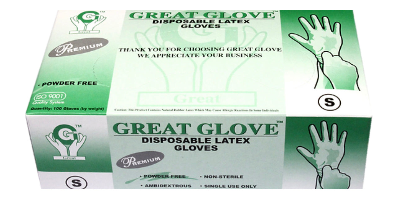 Latex Premium Gloves 6.00 Mil- Powder Free (Case of 1000 Gloves)