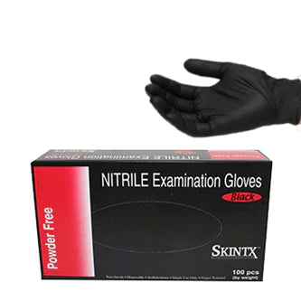 Nitrile Black Examination Gloves 6.00 Mil - Powder Free (S,M & L-Case of 1000 Gloves, XL-Case of 900 Gloves)